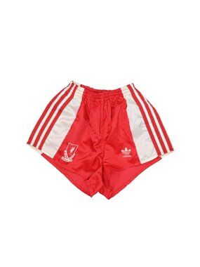 Adidas Vintage 80s LFC Liverpool Soccer Shorts in Red